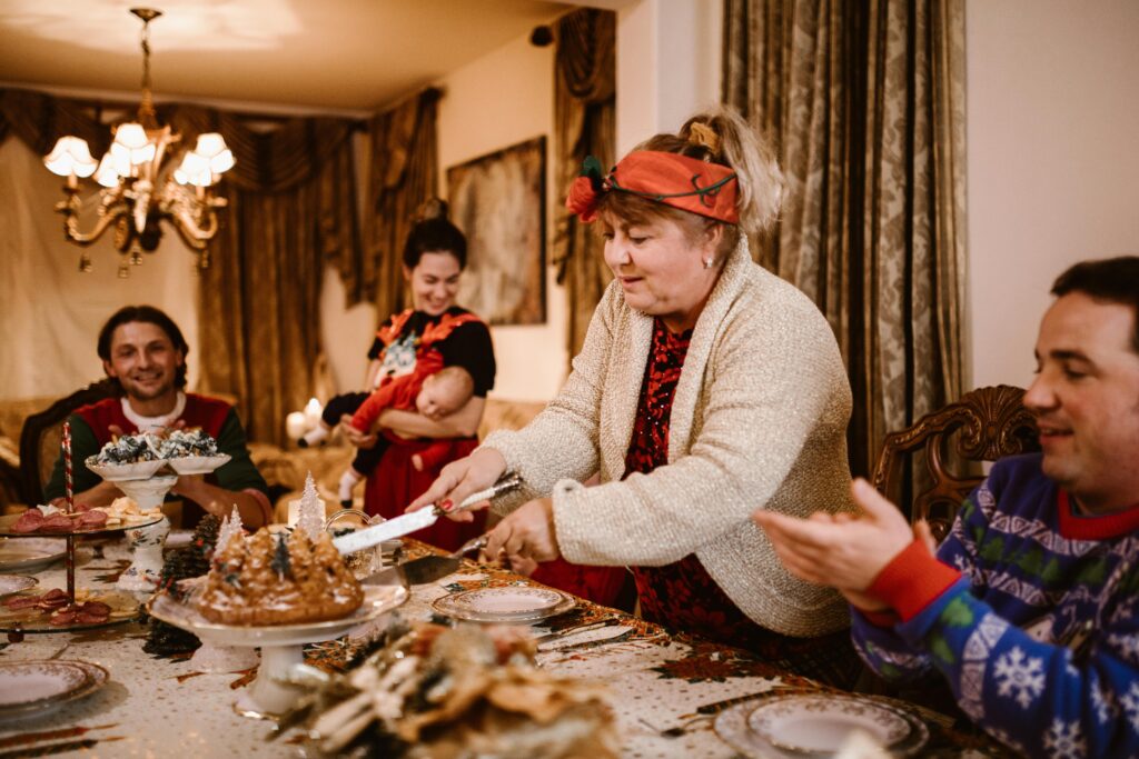 FAmily Enjoying a Holiday Meal